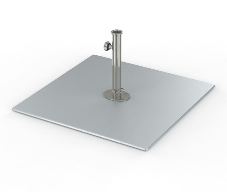 GVSS - GALVANIZED STEEL BASE WITHOUT WHEELS - SQUARE